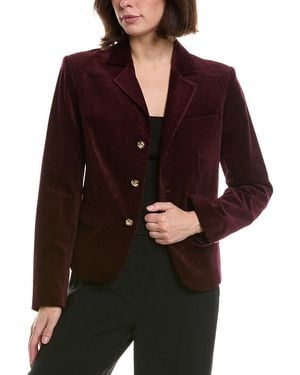 FRAME Frame The Velvet Smart Blazer - Red