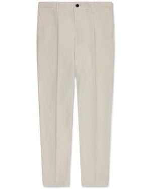 Incotex Tailored Flat Front Pants - White
