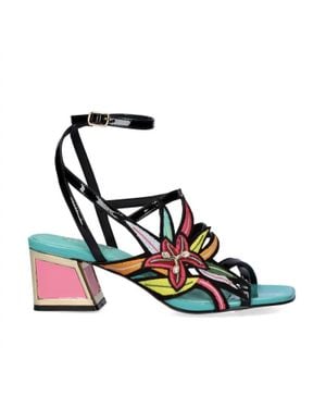 Exe' Luisa Low Heel Sandal - Blue
