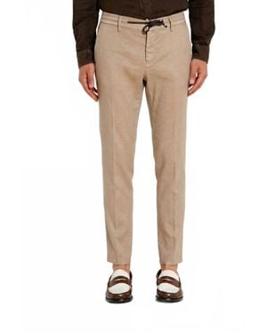 Mason's Milano Jogger Chino Pants - Natural