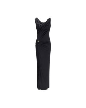 Versace Viscose Casual Dress - Black