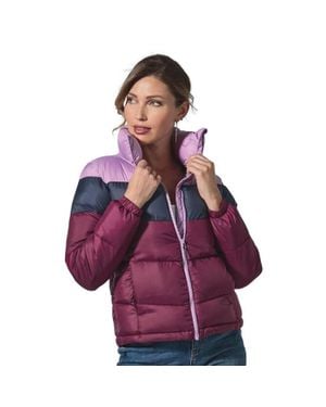 Columbia Puffect Color Blocked Jacket - Purple