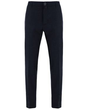 Jacob Cohen Tailored Pressed-Pleat Stretch Wool Straight-Leg Pants - Blue