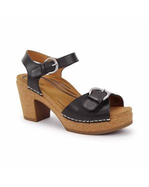 Aetrex Tory Open Toe Heel - Metallic