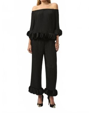 Joseph Ribkoff Joa Ruffle Pants - Black
