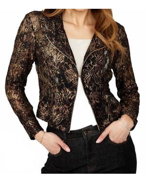 FRANK LYMAN Lace Jacket - Black