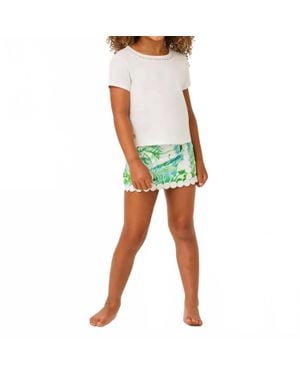 Lilly Pulitzer Girls Mini Michelina Skort - Green