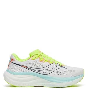 Saucony Light Tonal Running Sneakers With Neon Accents - Green