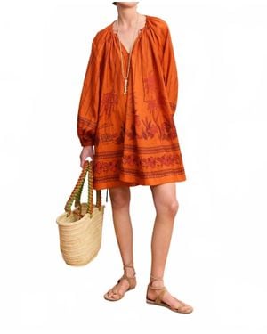ALÉMAIS Boathouse Mini Dress - Orange