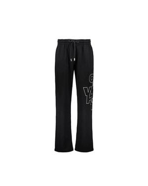 Off-White c/o Virgil Abloh Off- Cotton Sweatpants (Workout Pants) - Black