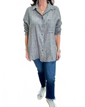 Olivaceous Molly Linen Shirt - Blue