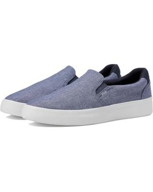 Keds Pursuit Flecked Chambray Sneakers Slip On Shoes Gal1115 - Blue