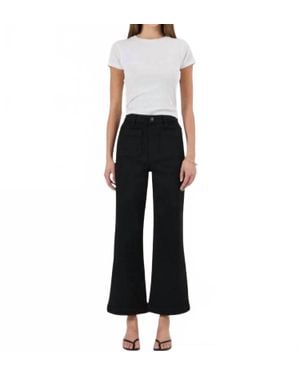 Rolla's Sailor Ankle Wide Leg Denim Jeans - Black