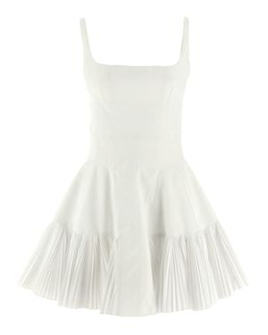 Giovanni bedin Poplin Short Dress - White