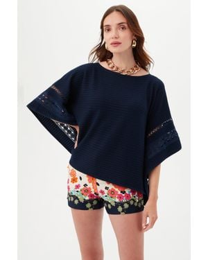 Trina Turk Chic Wrap Sweater - Blue