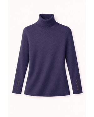 J'Envie/Eli Talia Turtleneck Sweater - Blue
