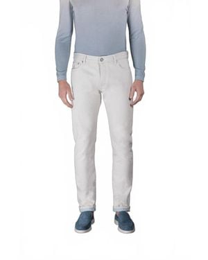 Moorer Pavel 55 Tapered Denim Jeans - Blue