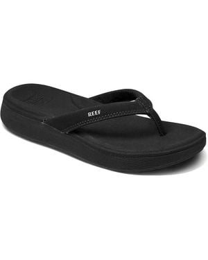 Reef Cushion Cloud Cj0232 Flip Flop Comfort Sandals Hawk2121 - Black