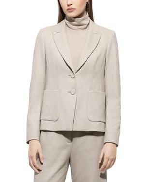 Luisa Cerano Flannel Blazer - Natural