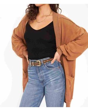 Project Social T Still Dreaming Pocket Cardigan - Black