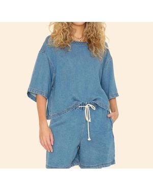 Xirena Austin Wide Sleeve Top - Blue