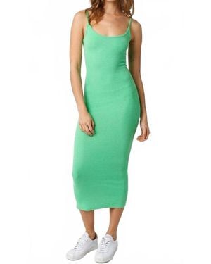 Olivaceous Lana Fitted Midi Dress - Green