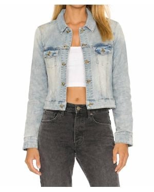SER.O.YA Button Down Denim Jacket - Gray