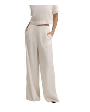 FAVORITE DAUGHTER Wide Leg Linen Pants - Natural