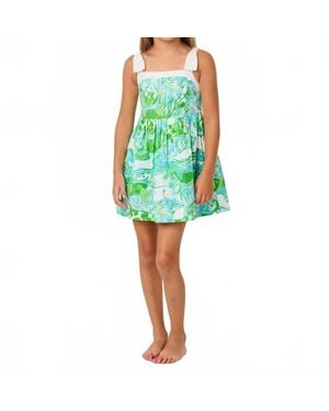 Lilly Pulitzer Girls Mini Cheri Dress - Green