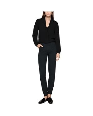 NYDJ Marilyn Animal Print Denim Straight Leg Jeans - Black