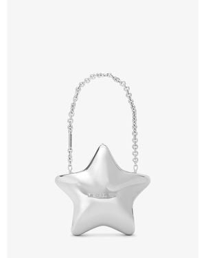 Michael Kors Darla Small-Tone Star Convertible Clutch - White