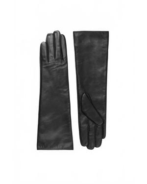 Samsøe & Samsøe Sapolette Long Leather Gloves - Black