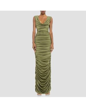 Black Halo Evangeline Maxi Gown - Green