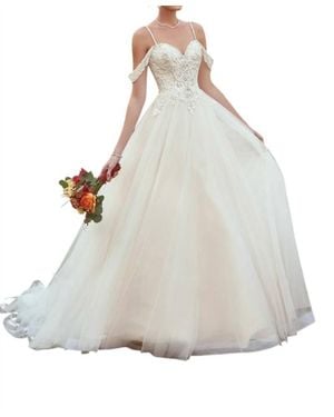 Ivoire by Kitty Chen Khalessi Beaded Ball Gown - Gray