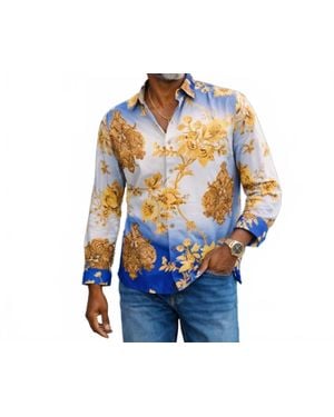 Prestige Original Fancy Button Up Shirt - Blue