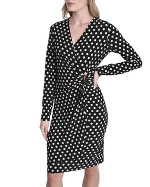 DKNY Wrap Dress - Black