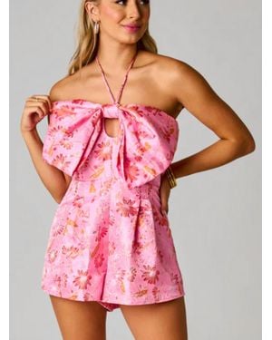 BuddyLove Kiera Halter Romper - Pink