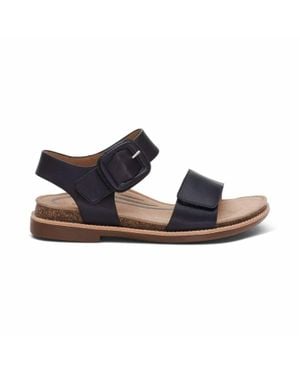 Aetrex Claire Adjustable Strap Sandal - Blue