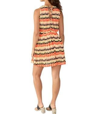 Sanctuary Crochet Back Tie Mini Dress - Orange