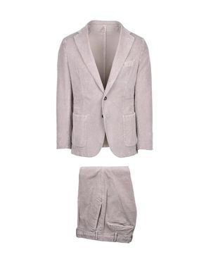 SANTANIELLO TO MAGENTA Velvet Cotton Elastane Suit - Pink