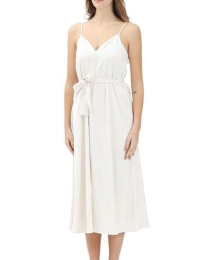 ARMANI EXCHANGE Satin Polyester Dress - White