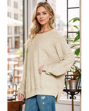 Burgundy Apparel Waterloo Top - Natural