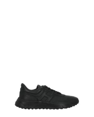 Hogan Hyperlight Leather Sneakers - Black