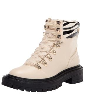 Circus by Sam Edelman Flora Mid Calf Boot Ivory Multi Zebra Print H3850M3100 - Black