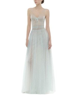 Emma way Embellished Midi Dress - White