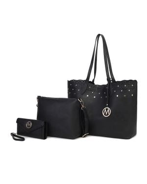 MKF Collection by Mia K Mariahna 3-Piece Set - Black