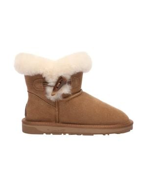 EverAu Australia Robin Horn Toggle Button Mini Boots - Brown