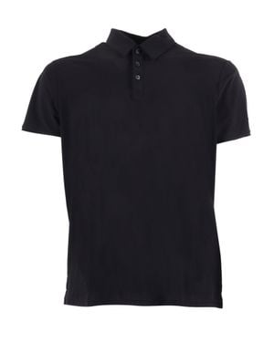 Rrd Square Polo Contrast Tag Polo Shirt - Black