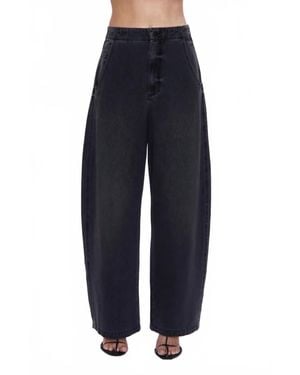 Pistola Lottie High Rise Relaxed Bowed Jeans - Blue