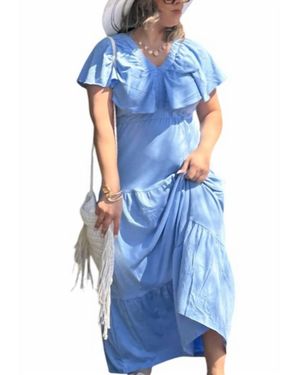 The Workshop Glowing Grace Maxi Dress - Blue